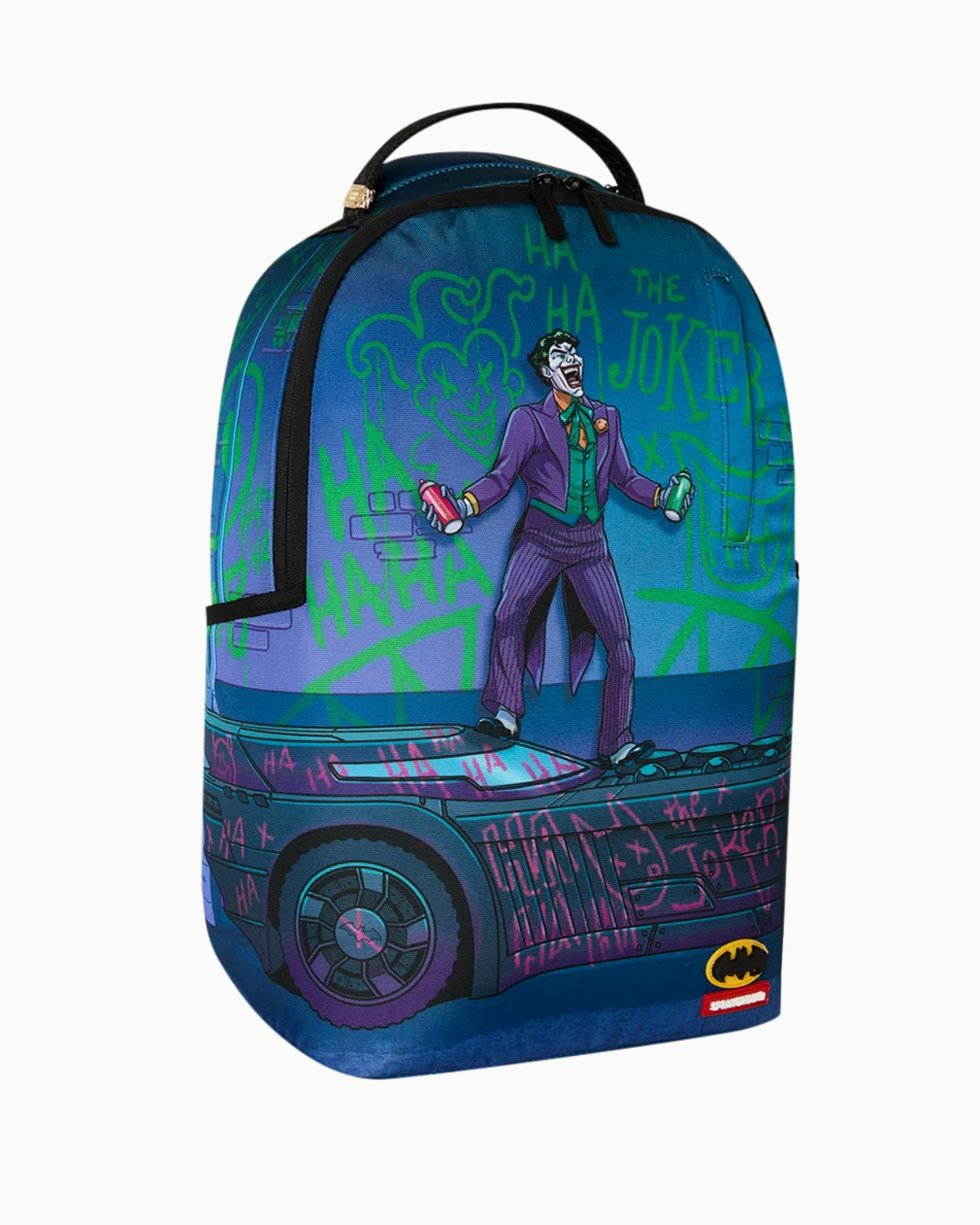 BATMAN JOKER ON THE BATMOBILE BACKPACK
