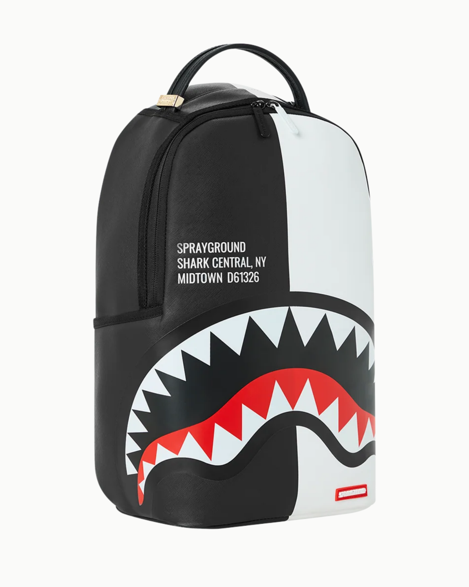 SHARK CENTRAL SPLIT BACKPACK BLK/WHT