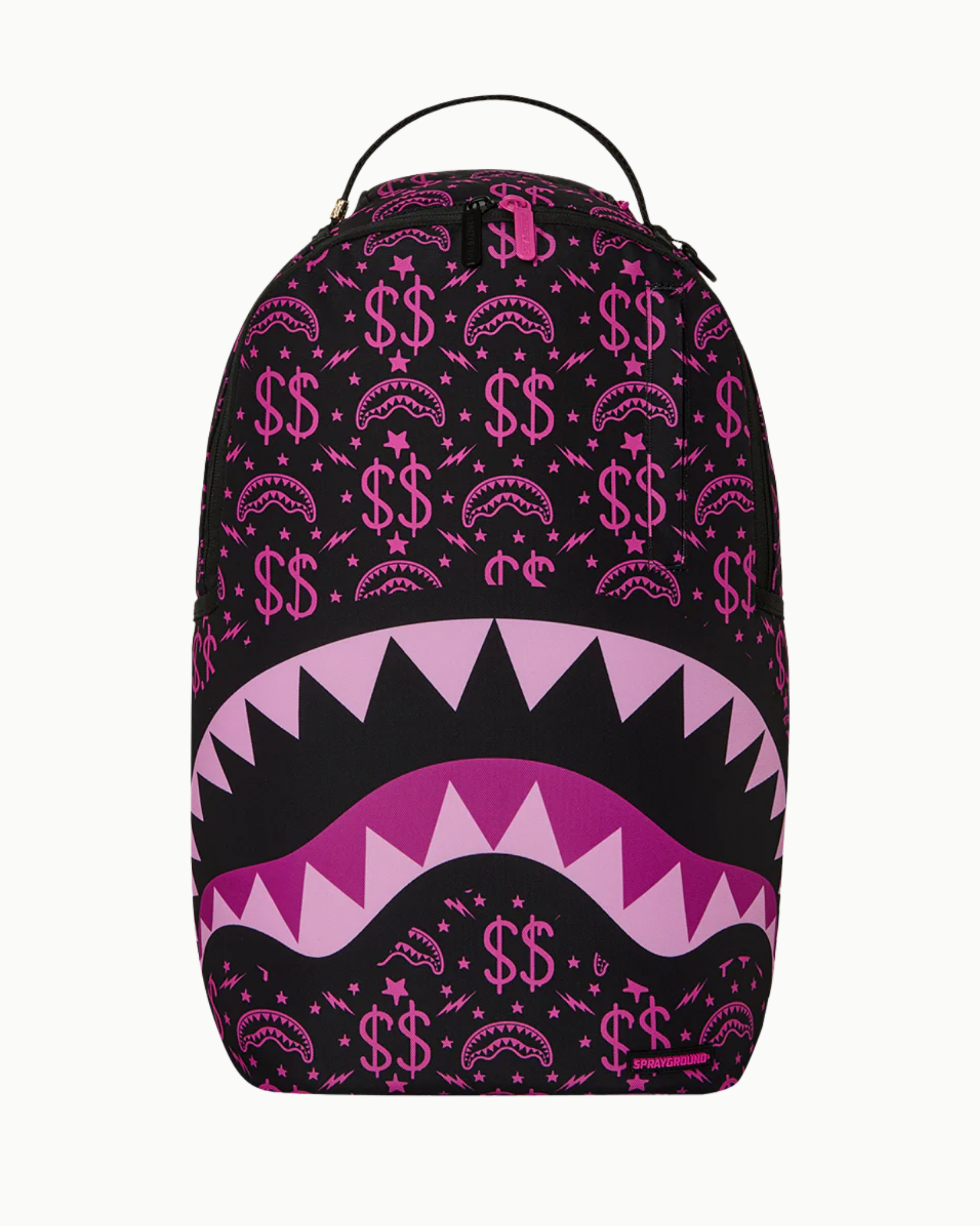 PINK SHARK MONOGRAM BACKPACK